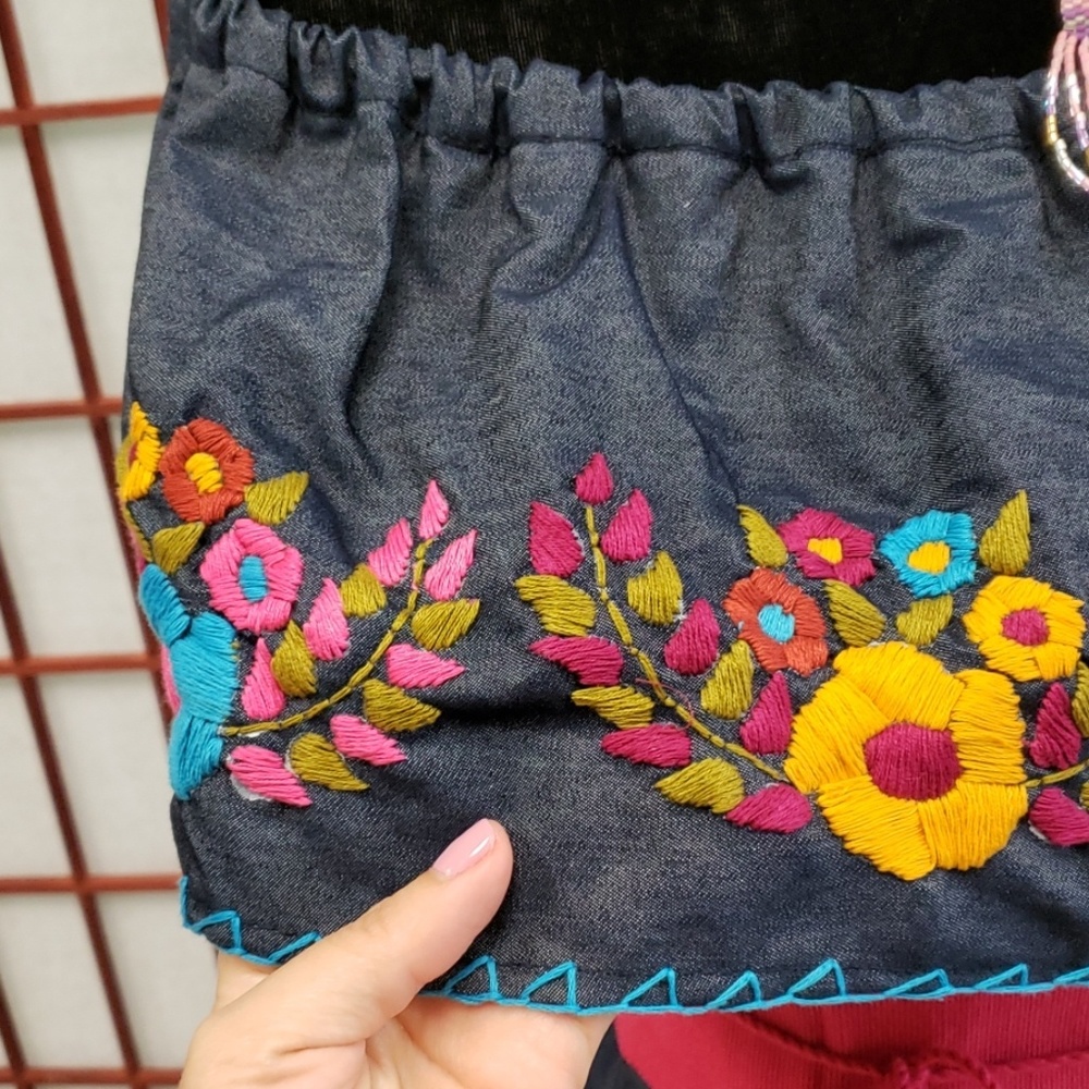 Denim Campesina mexican blouse - Picture 3 of 3